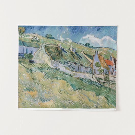 Hütten von Vincent van Gogh Wandteppich (Vorderseite (Horizontal))