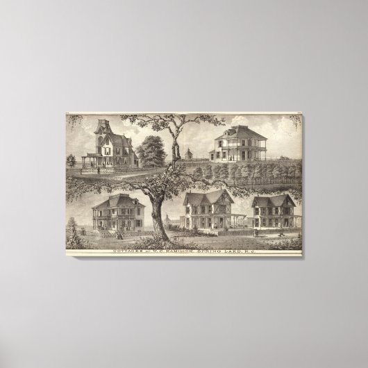 Hütten WC Hamilton, Spring Lake, NJ Leinwanddruck (Vorderseite)