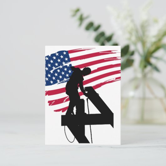 Hüttenarbeiter Postkarte (Stehend Vorderseite)