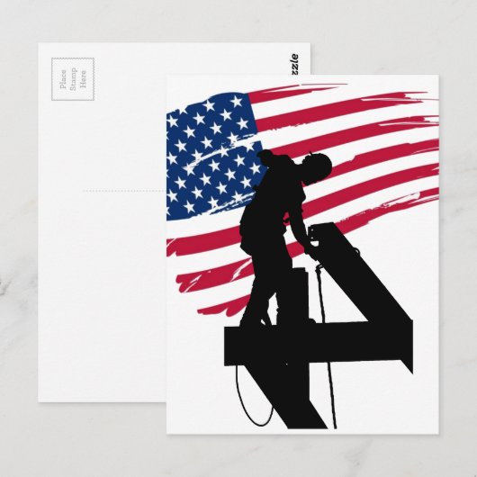 Hüttenarbeiter Postkarte (Vorne/Hinten)