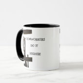 Hüttenarbeiter tun es höhere Tasse (Vorderseite Links)