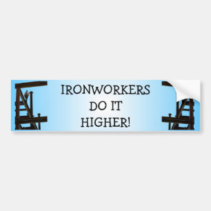 Hüttenarbeiter tun es höherer Autoaufkleber