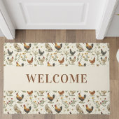 Hüttenhütten im Bauernhof willkommen Fußmatte