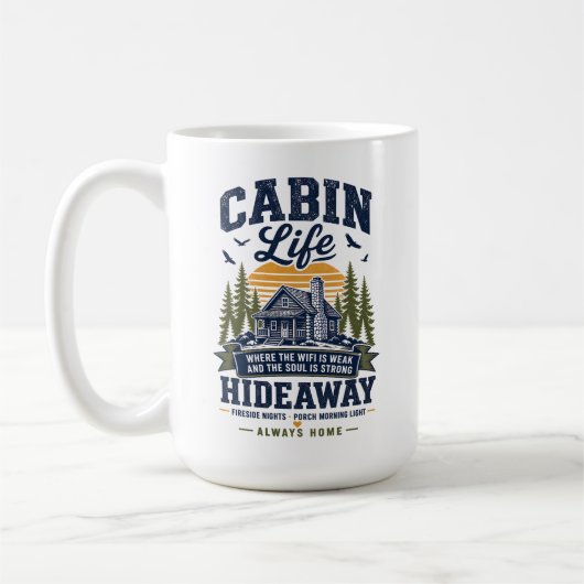 Hüttenleben Versteck Kaffeetasse (Links)