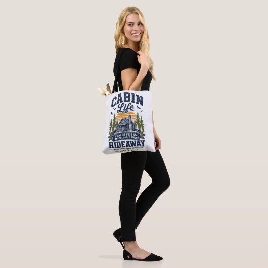 Hüttenleben Versteck  Tasche (Am Model)