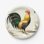 Hüttenrost für alle Party Pappteller (Vorderseite)