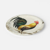 Hüttenrost für alle Party Pappteller (Schrägansicht)