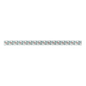 Hüttenwälder mit Hirschen und Schneebäumen Satinband (Vorderseite)