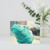 Hutto Hippo ! Postkarte (Stehend Vorderseite)