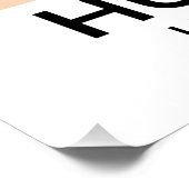 Huttoft Reiseplakat am Meer. Poster (Ecke)