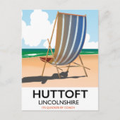 Huttoft Reiseplakat am Meer. Postkarte (Vorderseite)