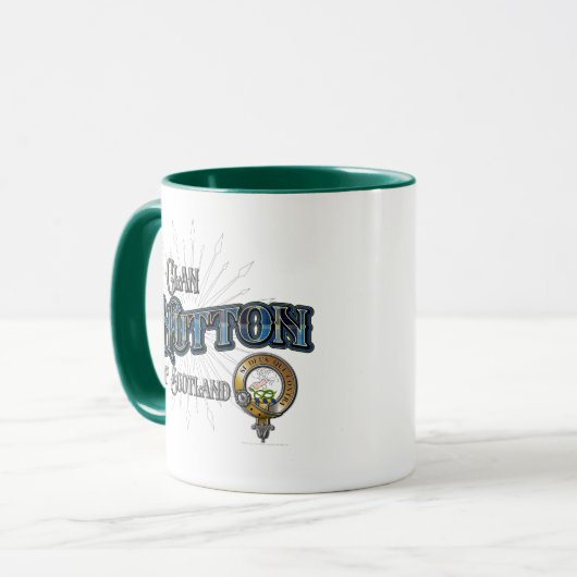 Hutton Clan Tasse (Vorderseite Links)