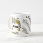 Hutton, der Ursprung, die Bedeutung und das Wappen Kaffeetasse (Vorderseite Links)