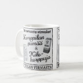 Huttulan piimää - sananmuunnos huumorimuki kaffeetasse (Vorderseite Links)