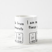 Huw Namen-Tasse periodischer Tabelle Kaffeetasse (Mittel)
