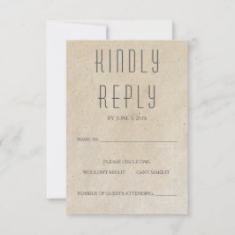 Huxley Modern RSVP-Karte RSVP Karte