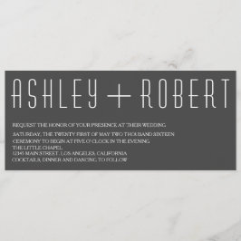 Huxley Modern Wedding Einladung