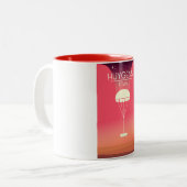 Huygens Titan Space Art Zweifarbige Tasse (Vorderseite Links)