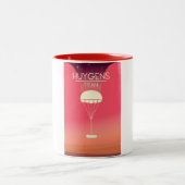 Huygens Titan Space Art Zweifarbige Tasse (Mittel)