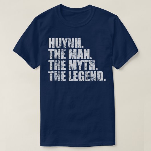 Huynh Huynh Familienname Huynh Nachname Huynh Surn T-Shirt (Design vorne)