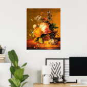 Huysum Floral Still Life Poster (Heimbüro)