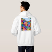 Huzhou China City Map Hoodie (Schwarz voll)