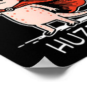 Huzzah Axolotl Knight Funny Sword Meme Quote  Poster (Ecke)