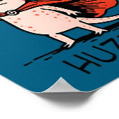 Huzzah Axolotl Knight Funny Sword Meme Quote  Poster (Ecke)