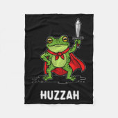 Huzzah Frog  Fleecedecke (Vorderseite)