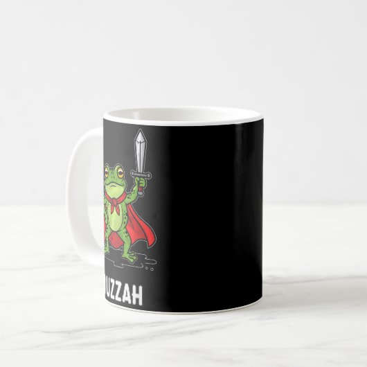 Huzzah Frog  Kaffeetasse (Vorderseite Links)