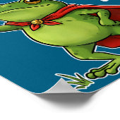 Huzzah Frog Knight Funny Sword Meme Frog Quote Men Poster (Ecke)
