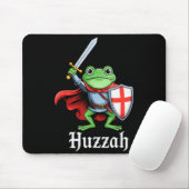 Huzzah Frog Knight Funny Sword Meme Quote Medieval Mousepad (Mit Mouse)