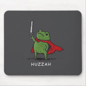 Huzzah Frog Knight Funny Sword Meme Quote Mousepad (Vorne)