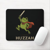 Huzzah Frog Knight Funny Sword Meme Quote Mousepad (Mit Mouse)