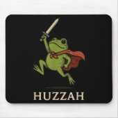 Huzzah Frog Knight Funny Sword Meme Quote Mousepad (Vorne)