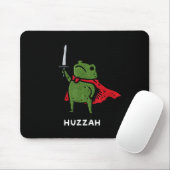 Huzzah Frog Knight Funny Sword Meme Quote Mousepad (Mit Mouse)