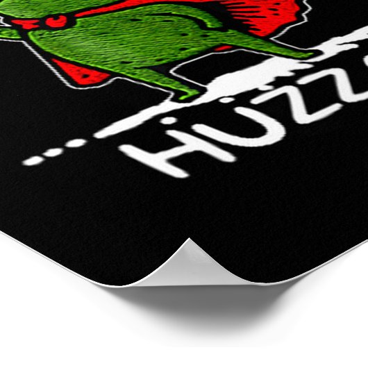 Huzzah Frog Knight Funny Sword Meme Quote  Poster (Ecke)