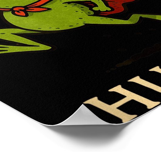 Huzzah Frog Knight Funny Sword Meme Quote Poster (Ecke)
