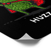 Huzzah Frog Knight Funny Sword Meme Quote Poster (Ecke)