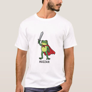 Huzzah Frog Knight Funny Sword Meme Zitat T-Shirt