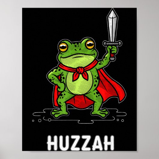 Huzzah Frog Poster (Vorne)