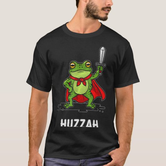 Huzzah Frosch T-Shirt (Vorderseite)