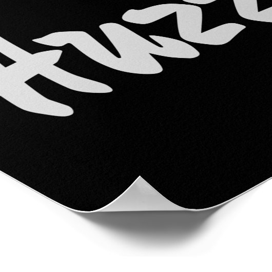 Huzzah! Hurrah! Poster (Ecke)