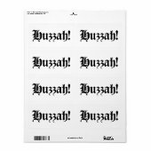 Huzzah! {Mittelalterliche Typografie} (Vorne)
