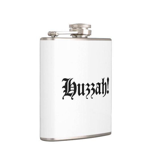 Huzzah! {Mittelalterliche Typografie} Flachmann (Rechts)