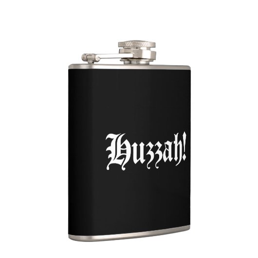 Huzzah! {Mittelalterliche Typografie} Flachmann (Rechts)