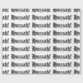 Huzzah! {Mittelalterliche Typografie} Geschenkpapier (Flach)