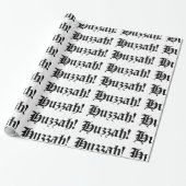 Huzzah! {Mittelalterliche Typografie} Geschenkpapier (Ungerollt)