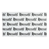 Huzzah! {Mittelalterliche Typografie} Kissenbezug (Rückseite-Rechts)