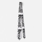 Huzzah! {Mittelalterliche Typografie} Krawatte (Vorderseite)